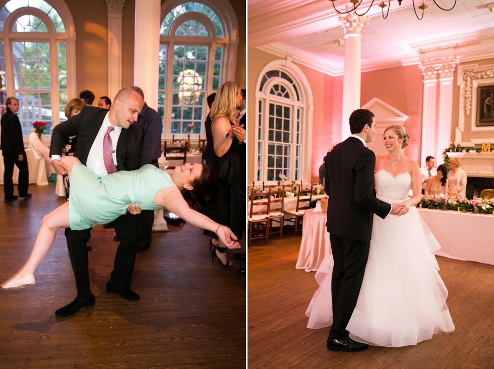 St Johns College Randall Hall Wedding Reception Pink Uplighting