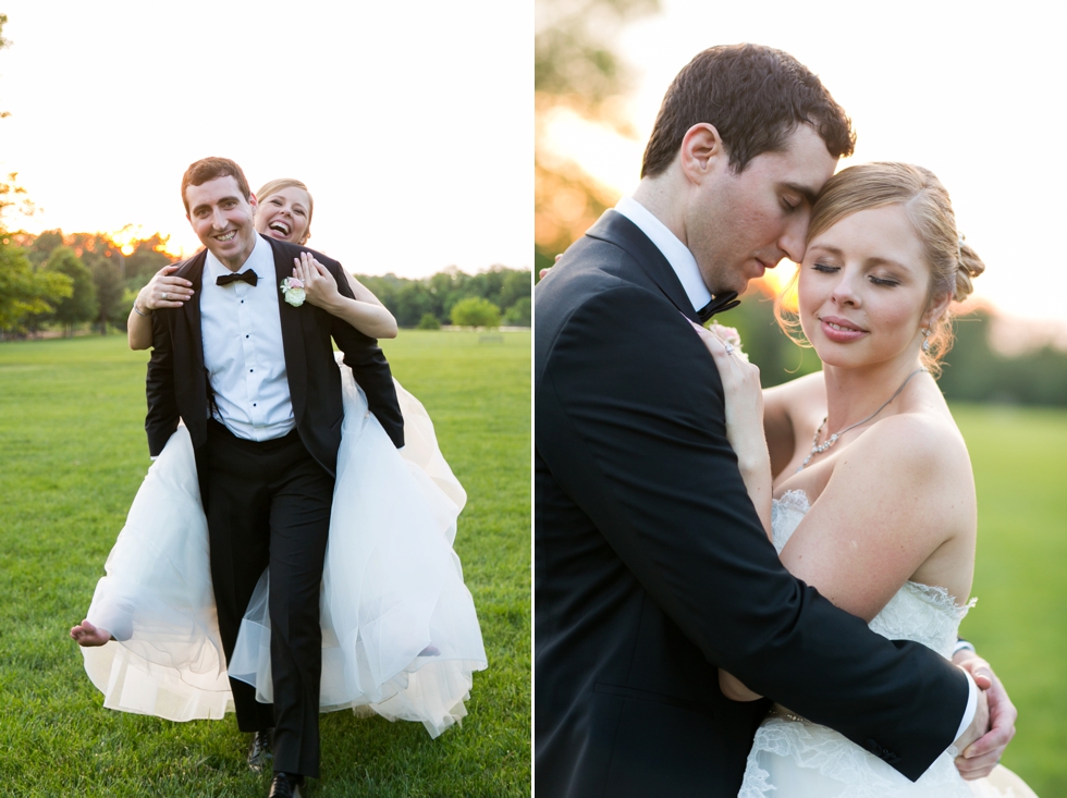 St Johns College Randall Hall sunset wedding pictures