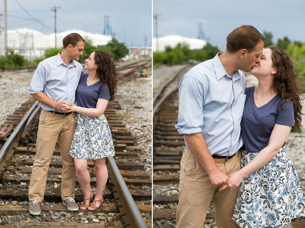 Train Engagement photos - Philadelphia engagement photographer