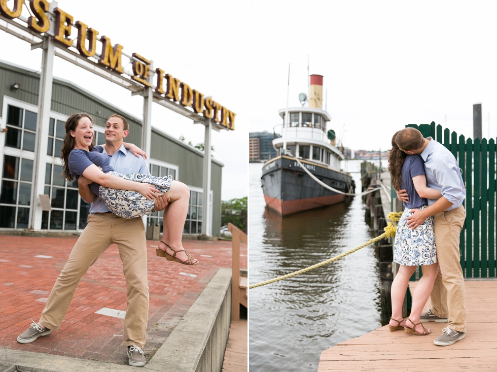 Baltimore Museum of Industry Engagement photos - Baltimore engagement photographer