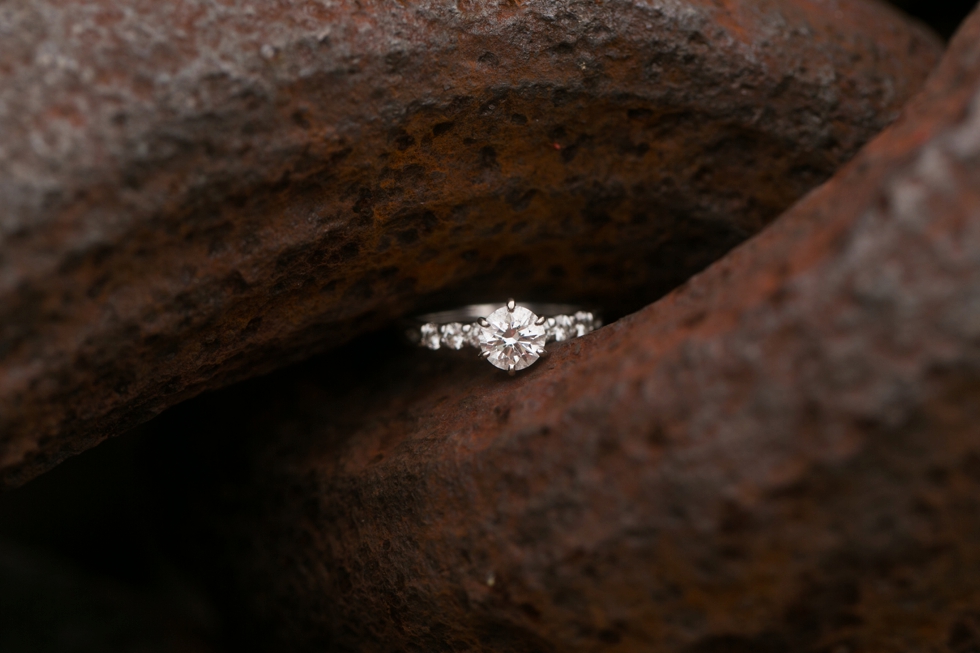 Baltimore Museum of Industry Engagement photos - Baltimore engagement ring