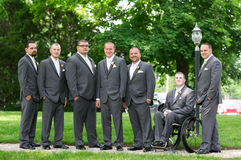 Philadelphia Wedding Photographer at Antrim 1844 Country House Hotel - Jos A Bank Groomsmen