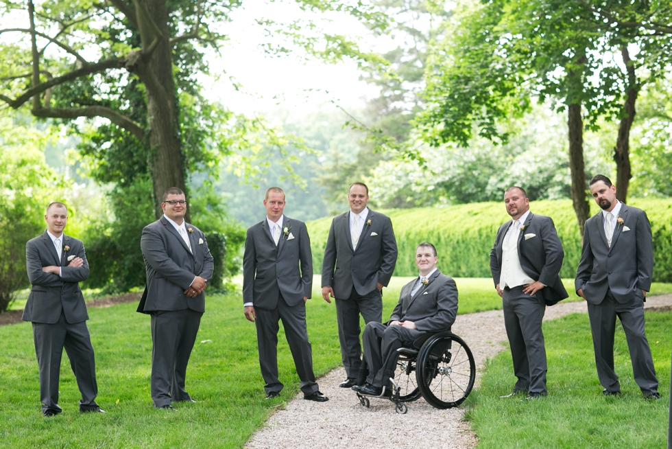 Philadelphia Wedding Photographer at Antrim 1844 Country House Hotel - Jos A Bank Groomsmen