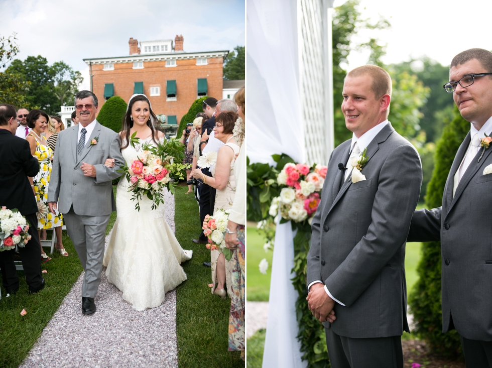 Philadelphia Wedding Photographer at Antrim 1844 Wedding Ceremony - Elizabeth Bailey Weddings