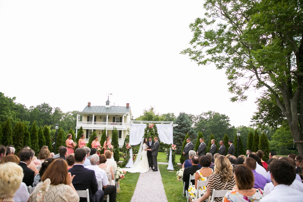 Philadelphia Wedding Photographer at Antrim 1844 Wedding Ceremony - Elizabeth Bailey Weddings