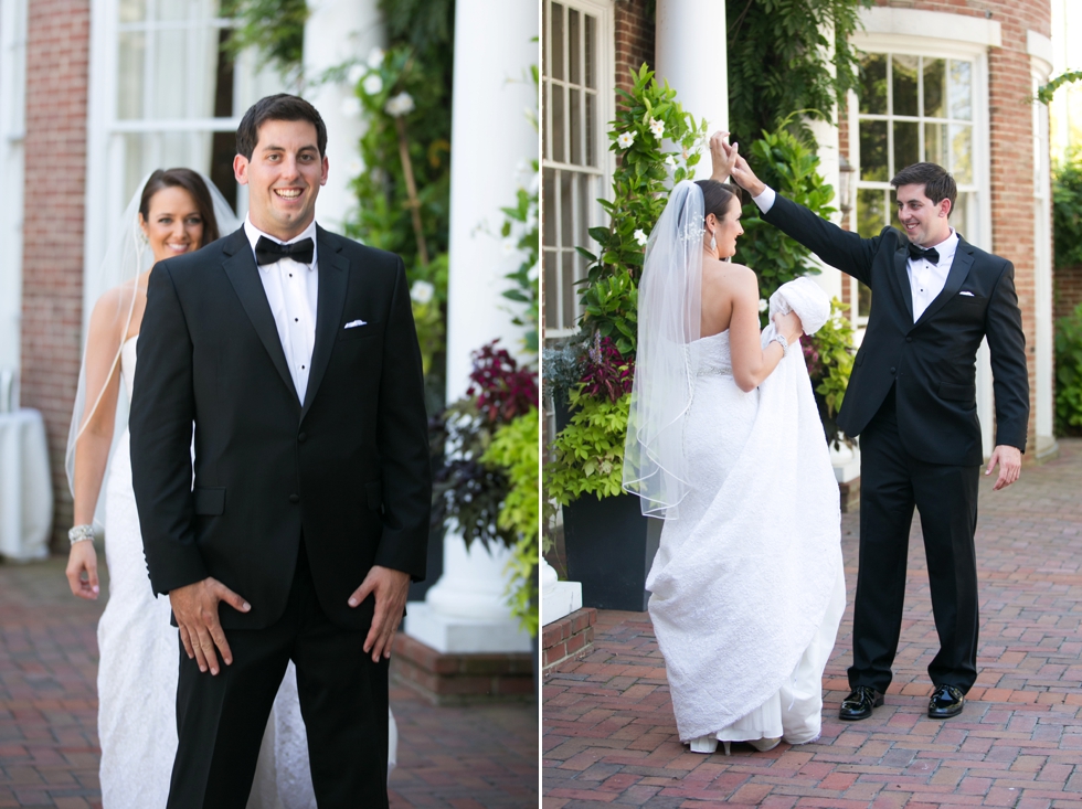 Having a First Look - Eastern Shore Wedding Photography