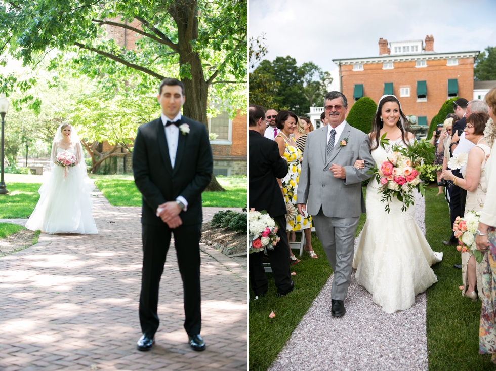 Having a First Look - Wedding Photographers in St Johns College Annapolis