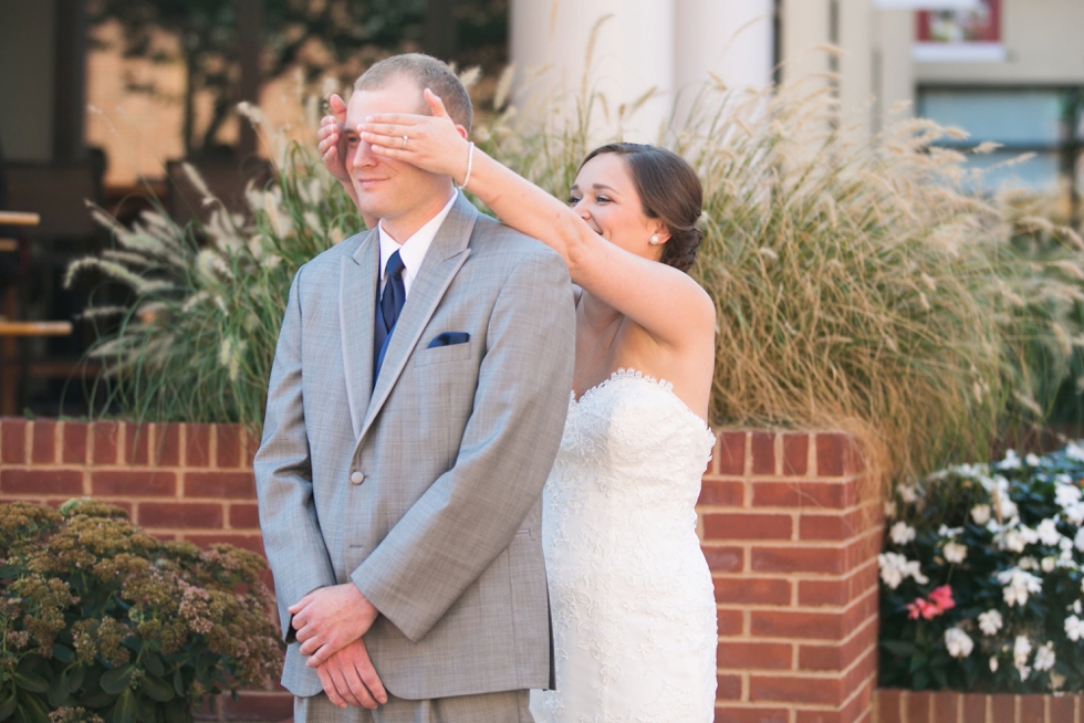 Having a First Look - Wedding Photographers in Philadelphia