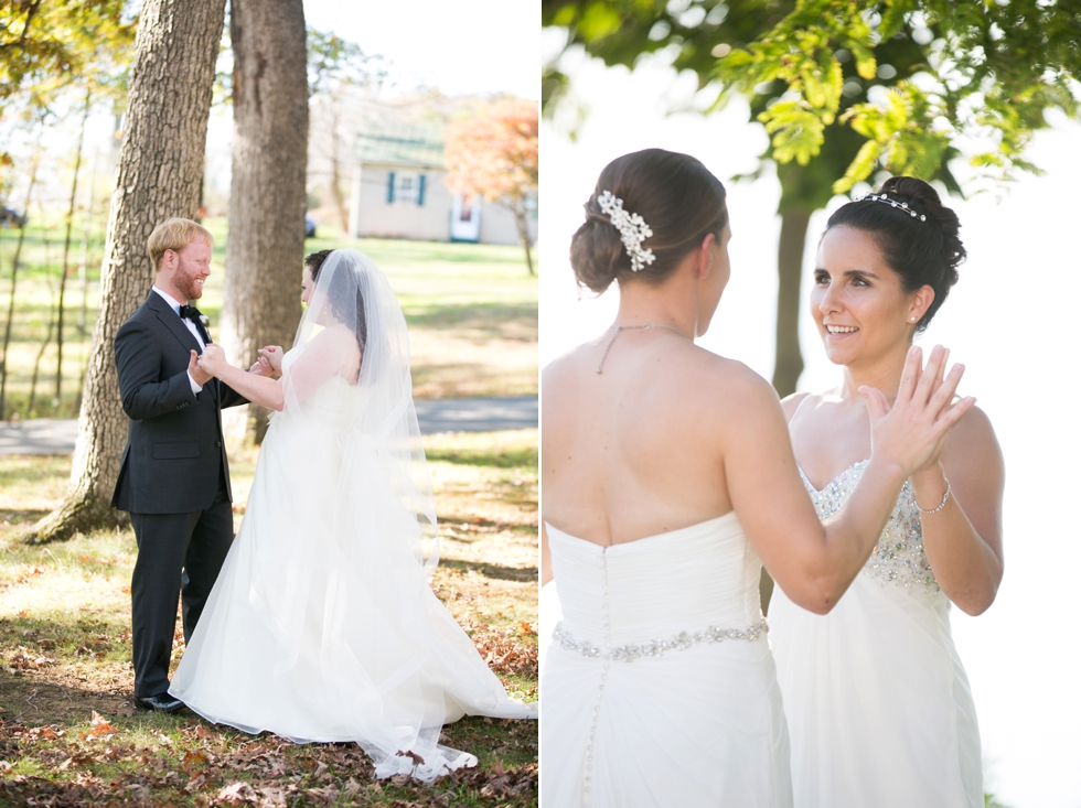 Having a First Look - LGBTQ Wedding Photographers in Philadelphia