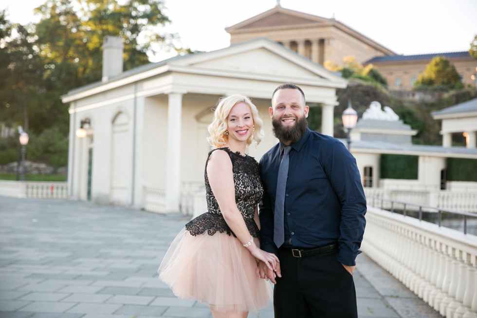 Sunrise Philadelphia engagement Photographer at Museum of Art