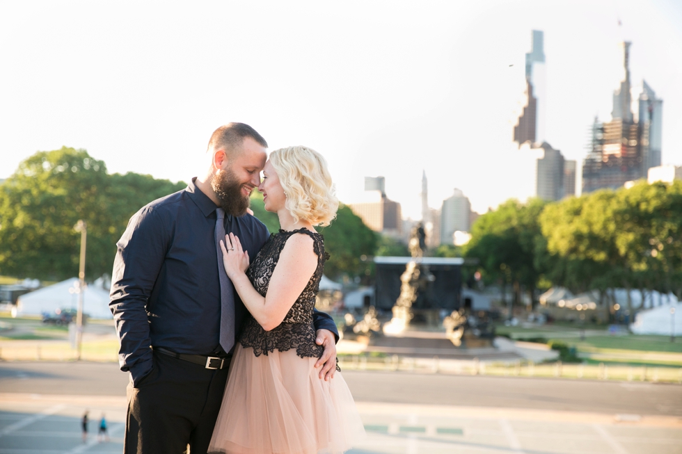 Sunrise Philadelphia engagement Photos at PMA