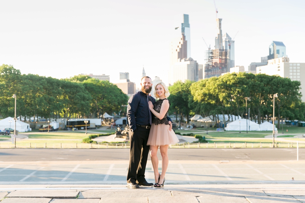 Sunrise Philadelphia engagement Photos at PMA