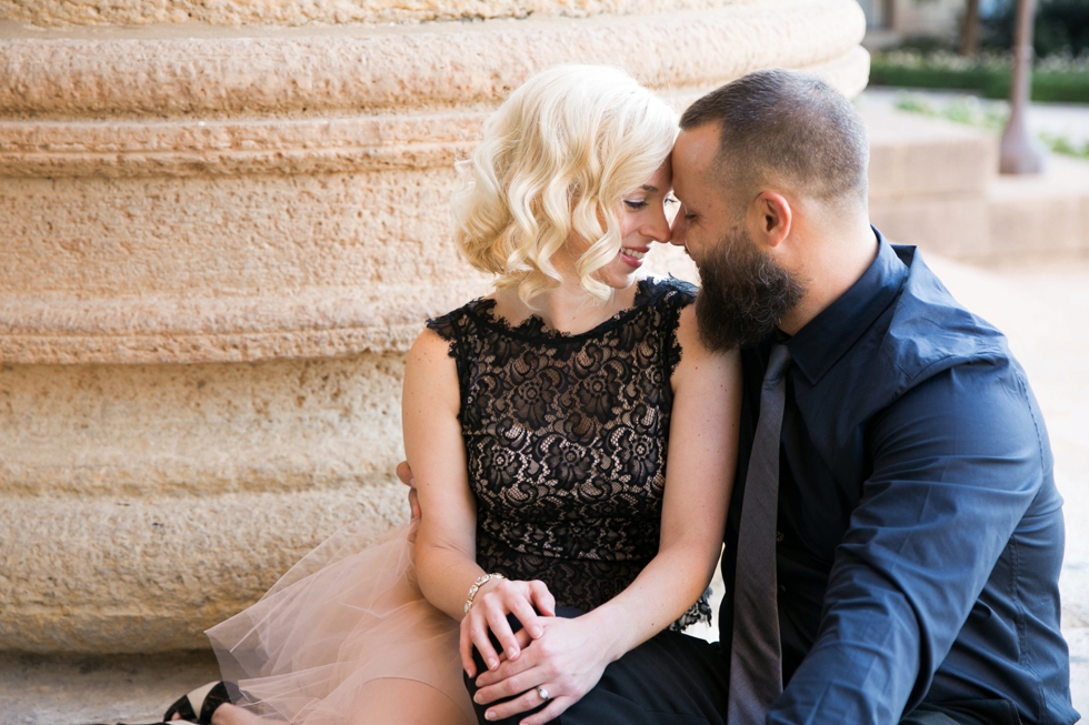 Sunrise Philadelphia engagement Photographer at Museum of Art