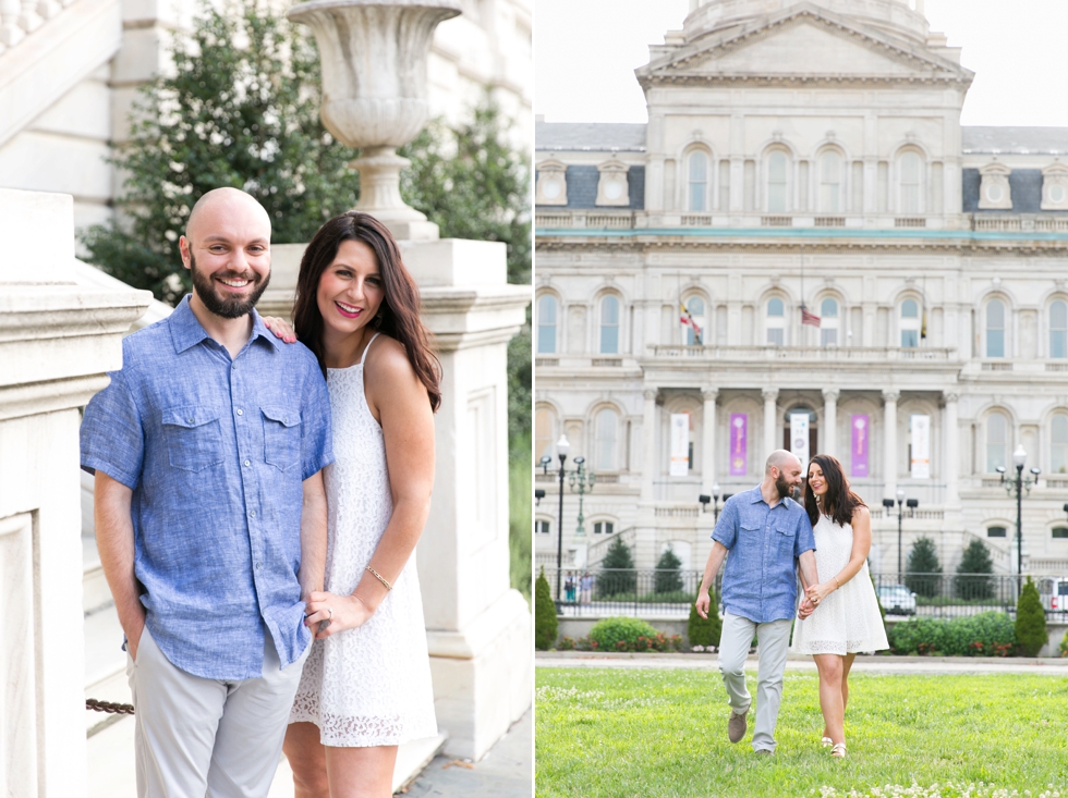 Baltimore City Hall Engagement - Philadelphia Engagement Photographer