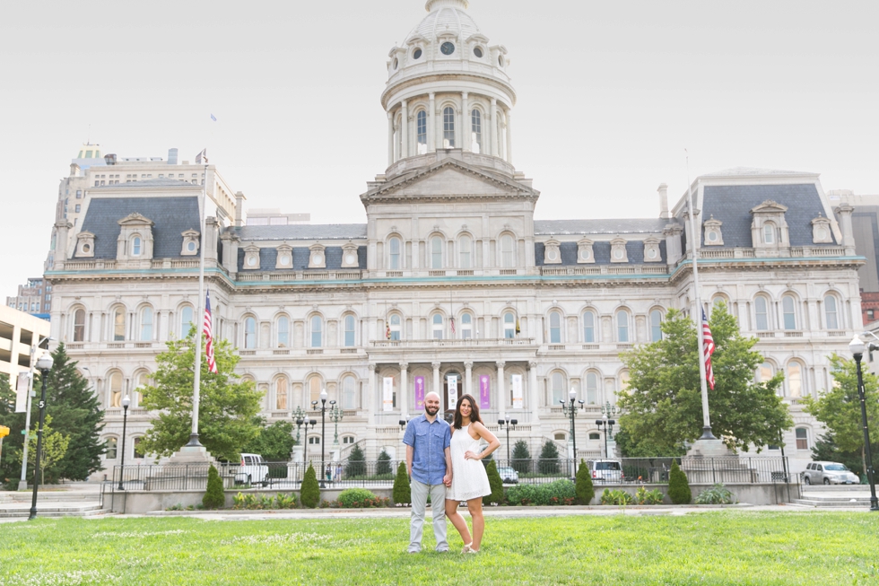 Baltimore City Hall Engagement - Philadelphia Engagement Photographer