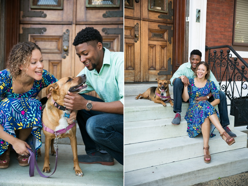 University of Pennsylvania puppy engagement - Center City Philadelphia Wedding Photographer