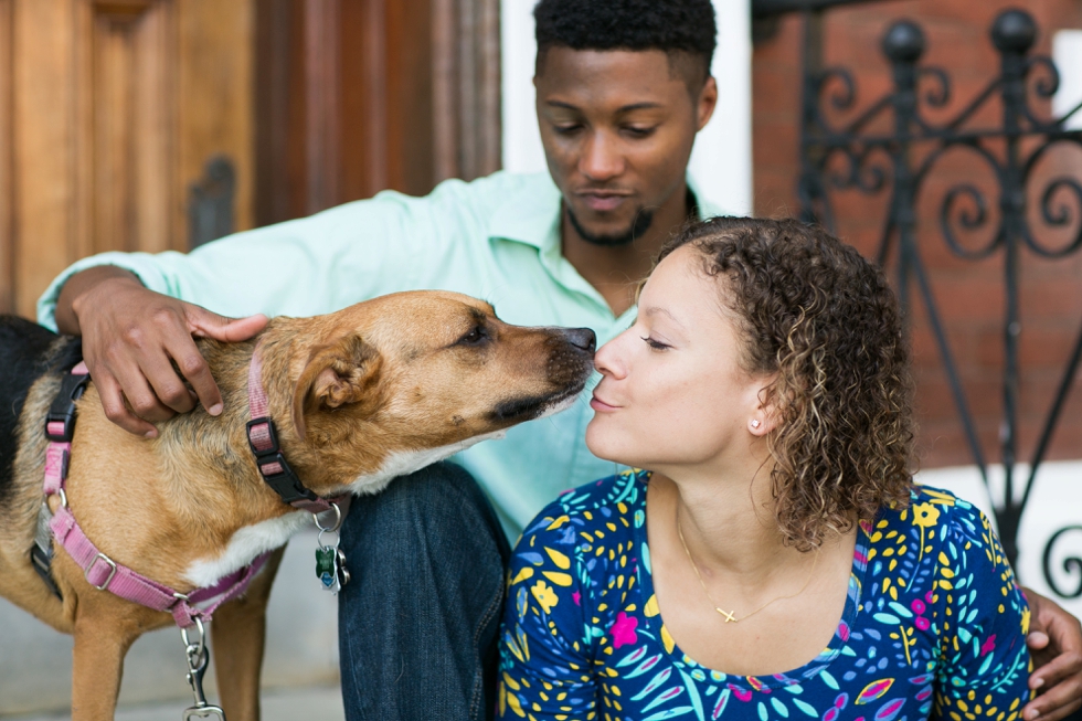 University of Pennsylvania puppy engagement - Center City Philadelphia Wedding Photographer