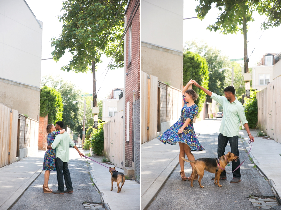 University of Pennsylvania puppy engagement - Center City Philadelphia Wedding Photographer