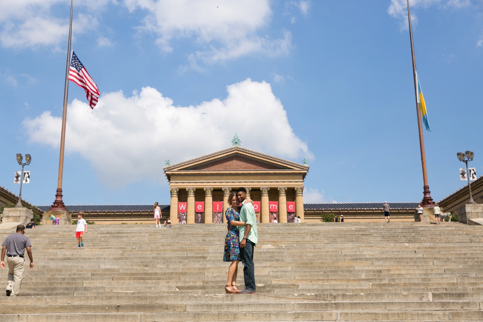 Philadelphia Musem of Art engagement - Center City Philadelphia Wedding Photographer