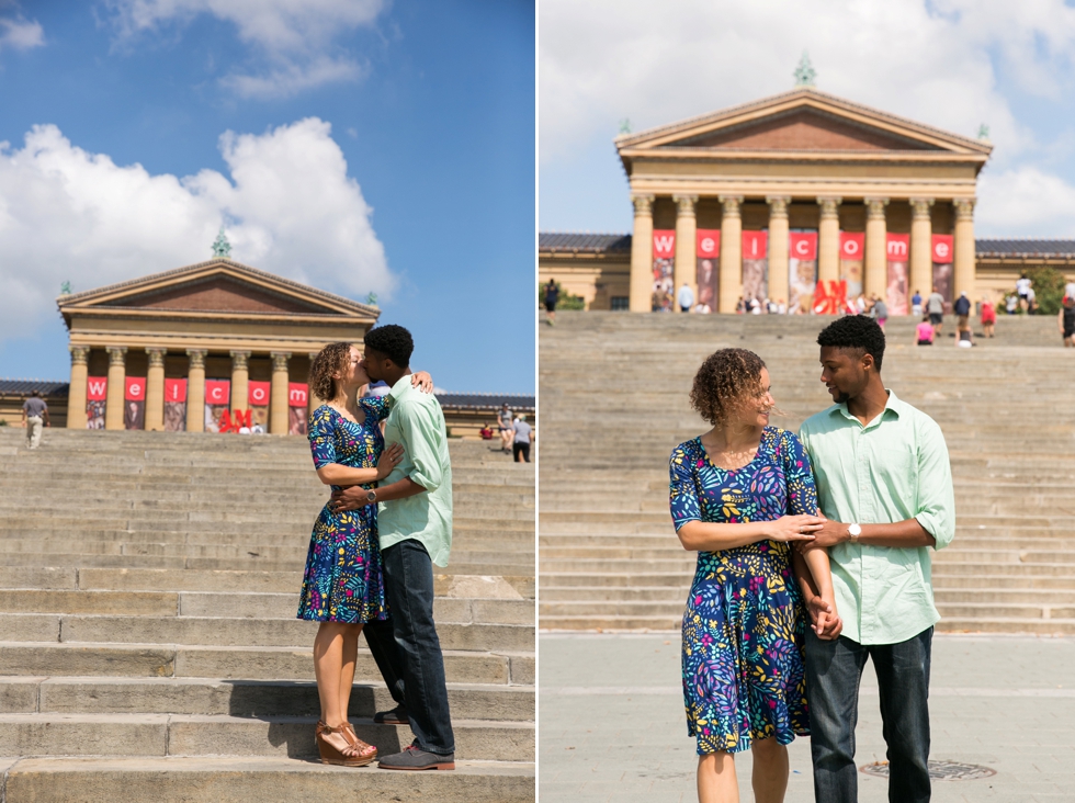 Philadelphia Musem of Art engagement - Center City Philadelphia Wedding Photographer