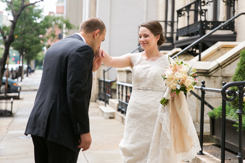 Philadelphia Wedding Photographer - Hotel Belvedere First Look Baltimore