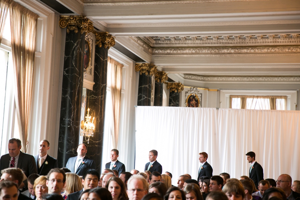 Hotel Belvedere Indoor Wedding Ceremony Baltimore