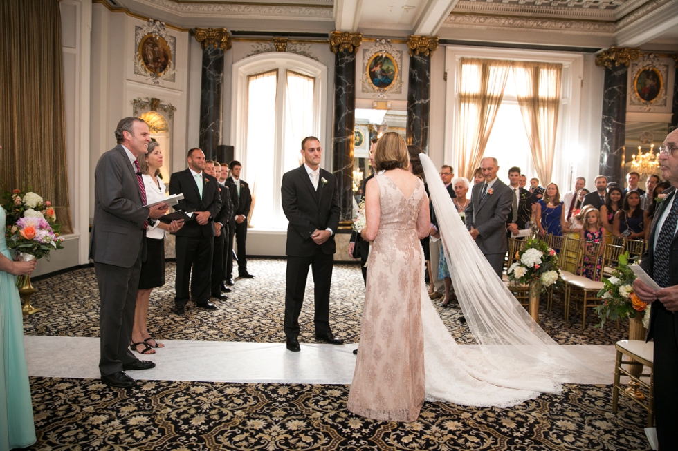 Hotel Belvedere Indoor Wedding Ceremony Baltimore