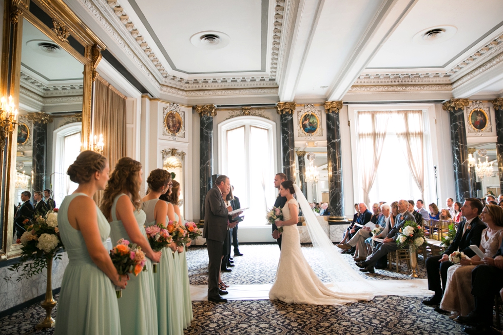 Hotel Belvedere Indoor Wedding Ceremony Baltimore