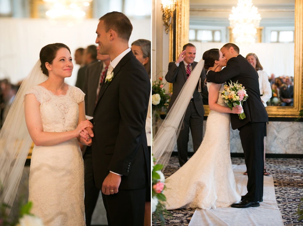 Hotel Belvedere Indoor Wedding Ceremony Baltimore