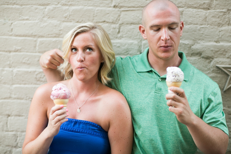 Kilwin's Ice Cream Engagement photography - City Dock Annapolis engagement