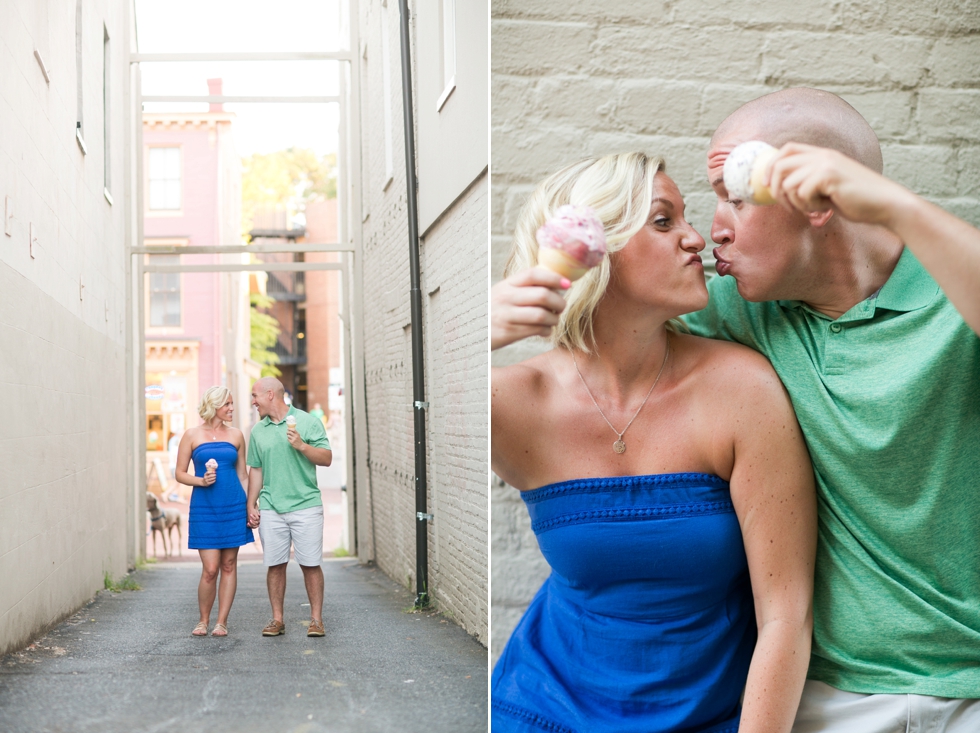 Kilwin's Ice Cream Engagement photography - Engagement Photos at City Dock Annapolis