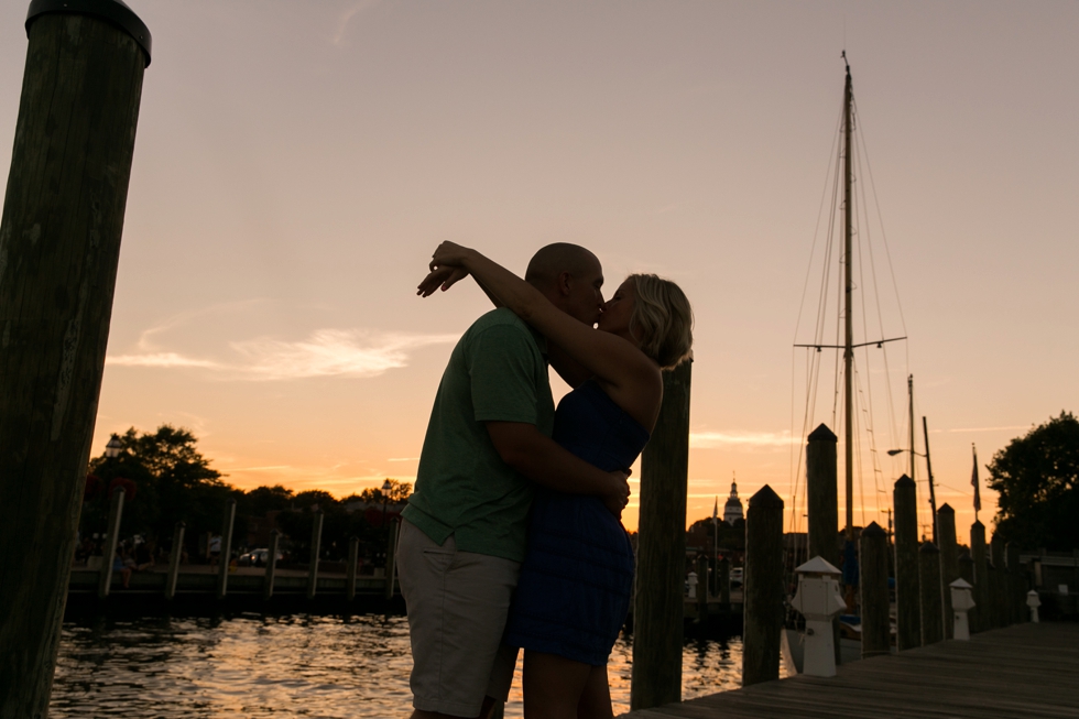 Maryland Engagement photography - Engagement Photos at City Dock Annapolis