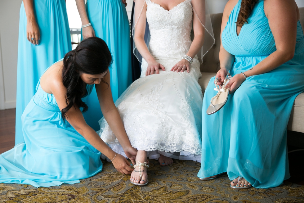 Wedding photographer in Philadelphia - Silver Swan Bayside Bridal prep