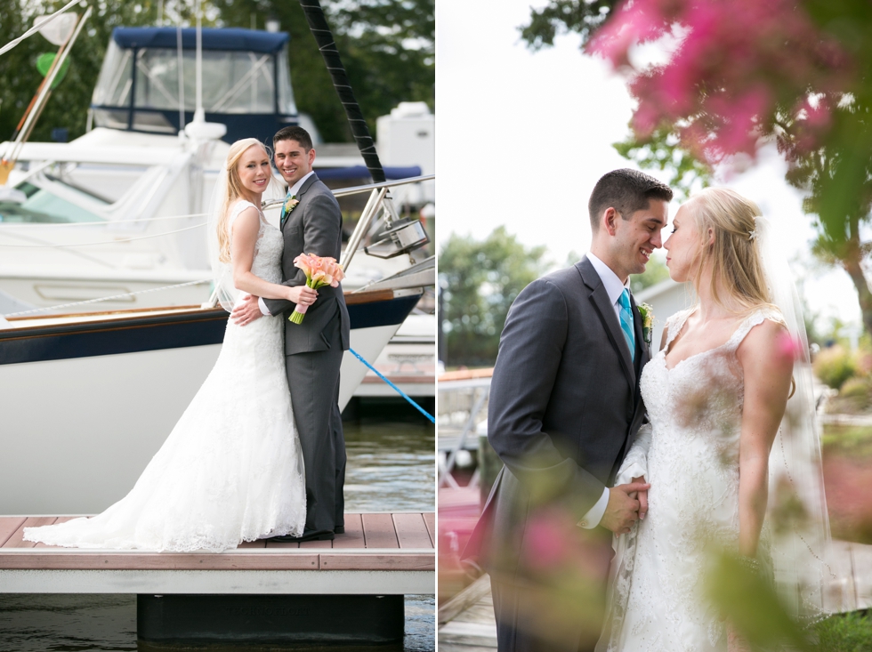 Chesapeake Bay Wedding photographer - Silver Swan Bayside Wedding couple