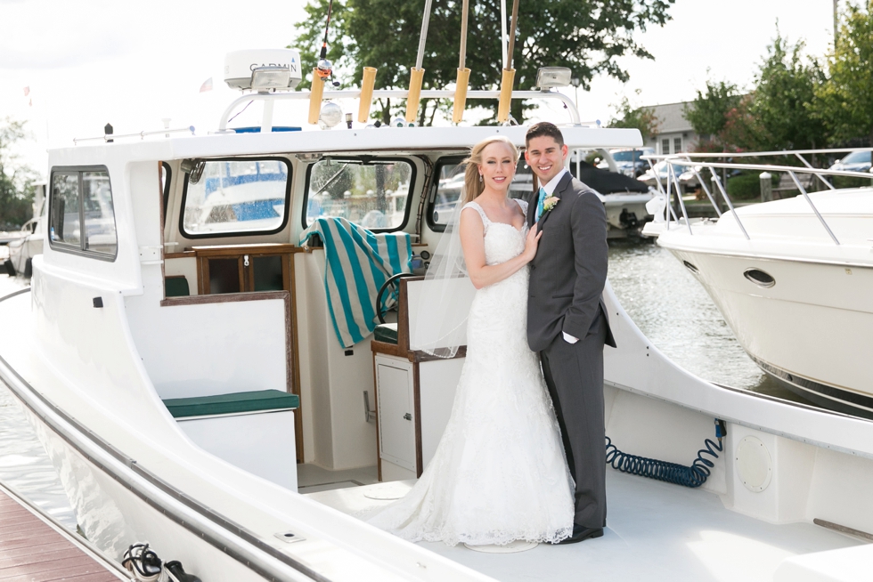 Chesapeake Bay Wedding photographer - Silver Swan Bayside Wedding couple