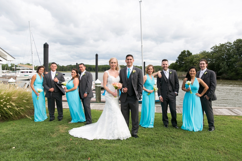 Chesapeake Bay Wedding photographer - Silver Swan Bayside Waterfront ceremony