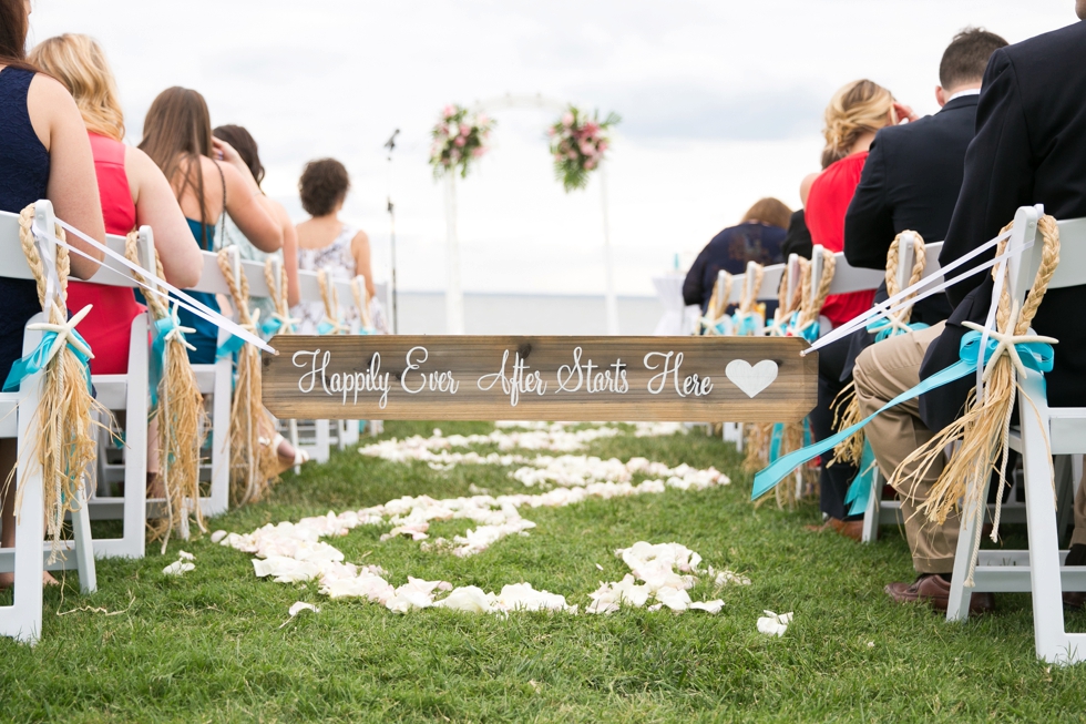 Chesapeake Bay Wedding photographer - Silver Swan Bayside Waterfront ceremony