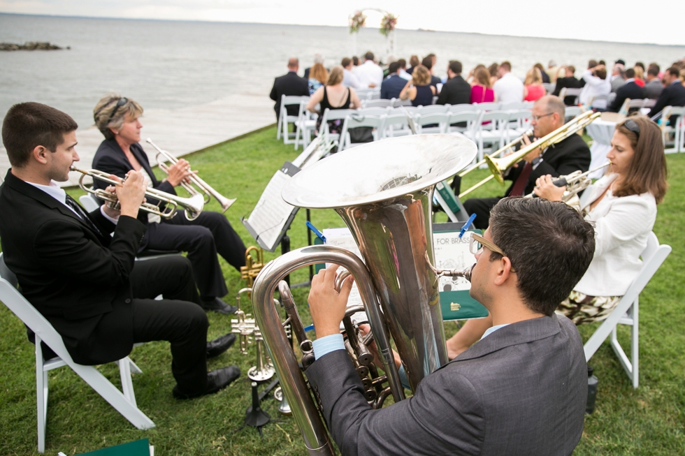 Chesapeake Bay Wedding photographer - Silver Swan Bayside Waterfront ceremony