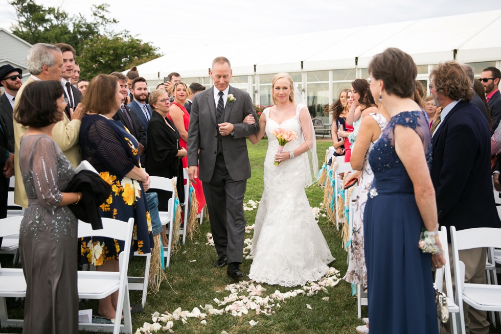 Chesapeake Bay Wedding photographer - Silver Swan Bayside Waterfront ceremony