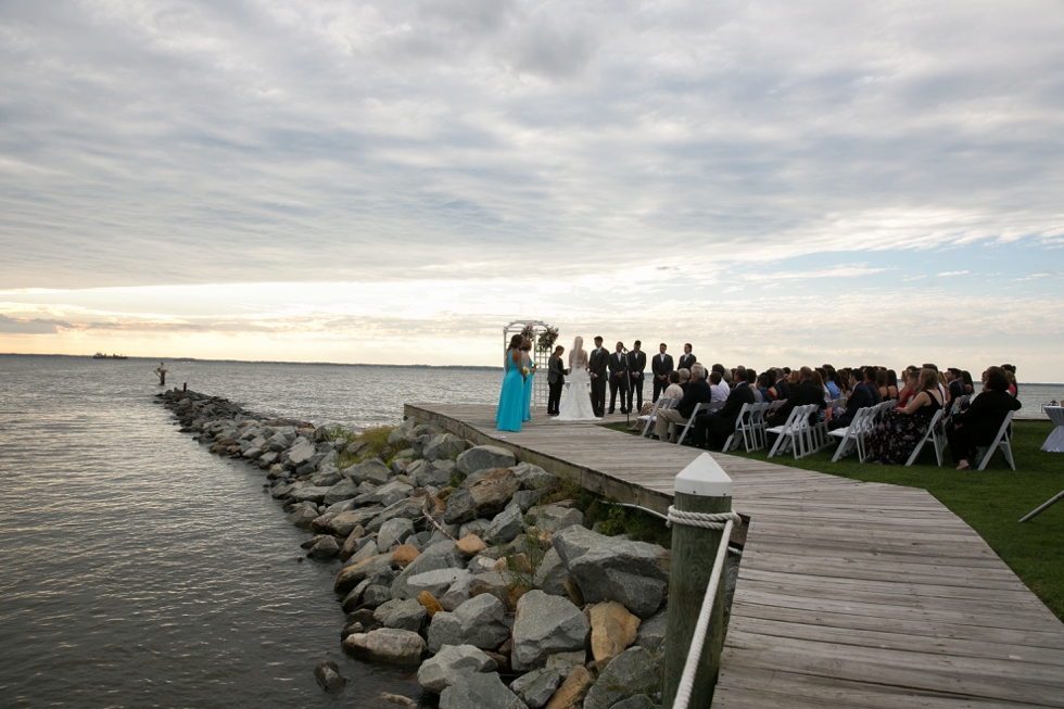 Chesapeake Bay Wedding photographer - Silver Swan Bayside Waterfront ceremony