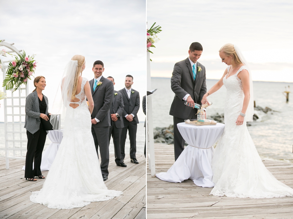 Chesapeake Bay Wedding photographer - Silver Swan Bayside Waterfront ceremony