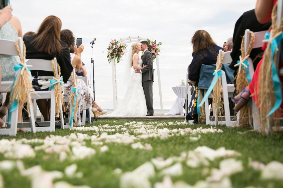 Chesapeake Bay Wedding photographer - Silver Swan Bayside Waterfront ceremony