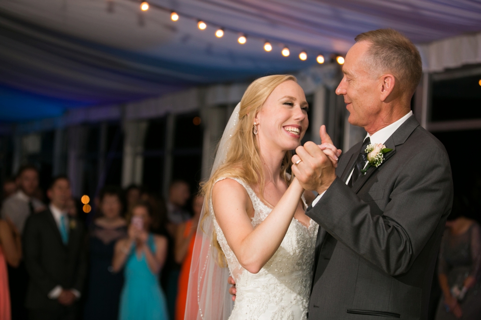 Eastern Shore Wedding Photographer - Silver Swan Bayside Father daughter dance