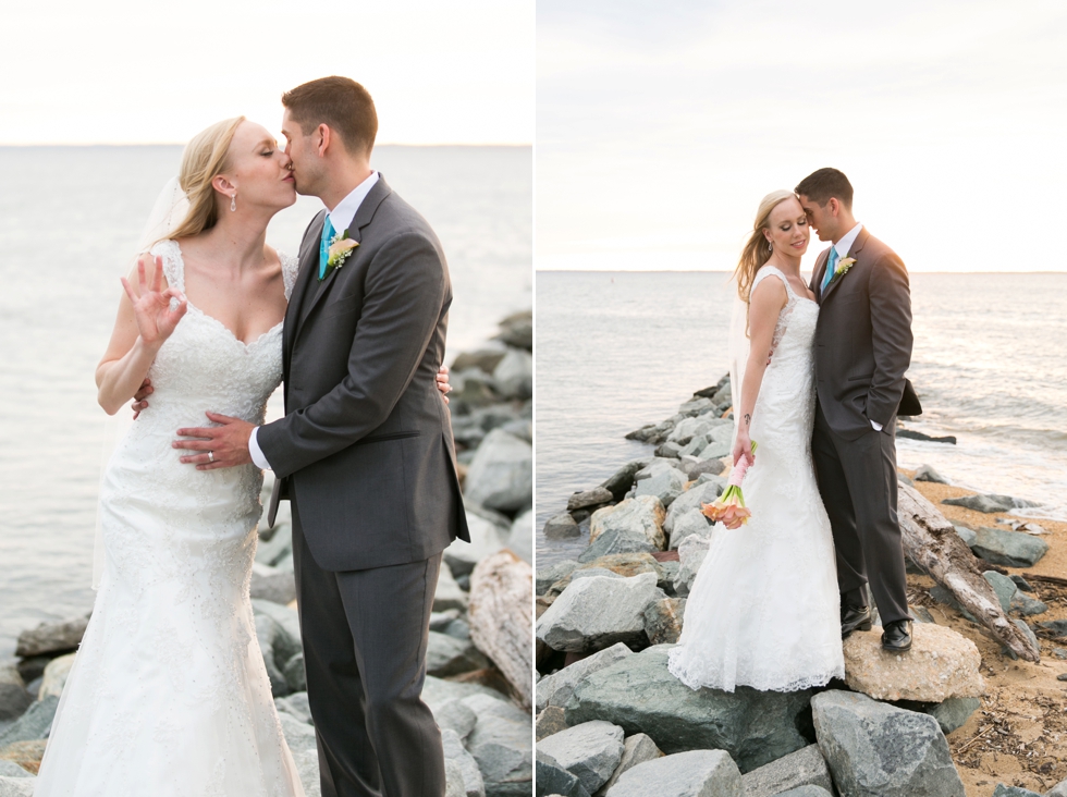 Eastern Shore Wedding Photographer - Silver Swan Bayside Sunset beach photos