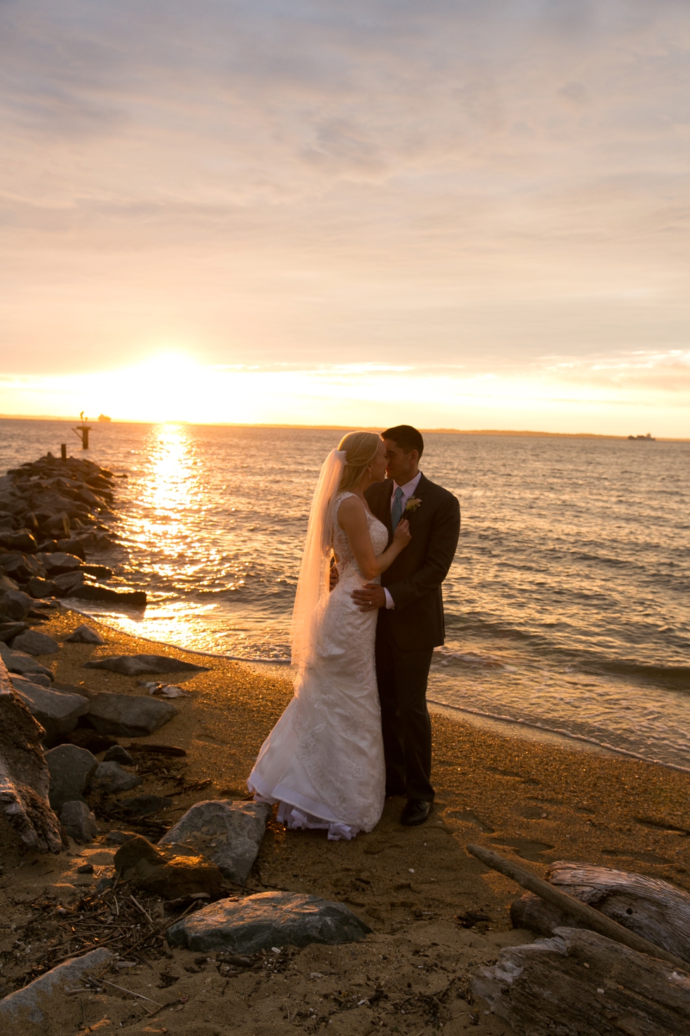 Jersey Shore Wedding Photographer - Silver Swan Bayside Sunset beach photos