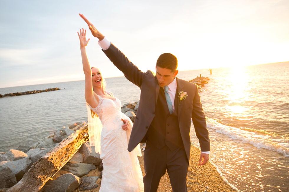 Jersey Shore Wedding Photographer - Silver Swan Bayside Sunset beach photos