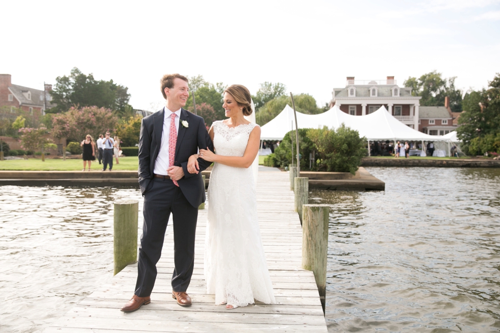 Chestertown Maryland waterfront Wedding - wedding photography at Widehall