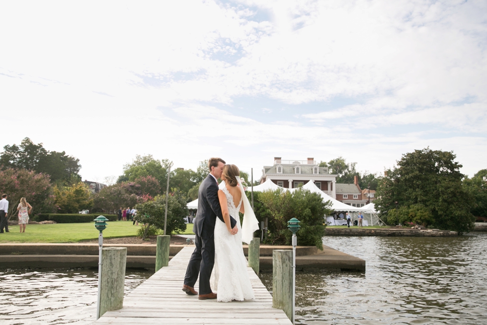 Chestertown Maryland waterfront Wedding - wedding photography at Widehall