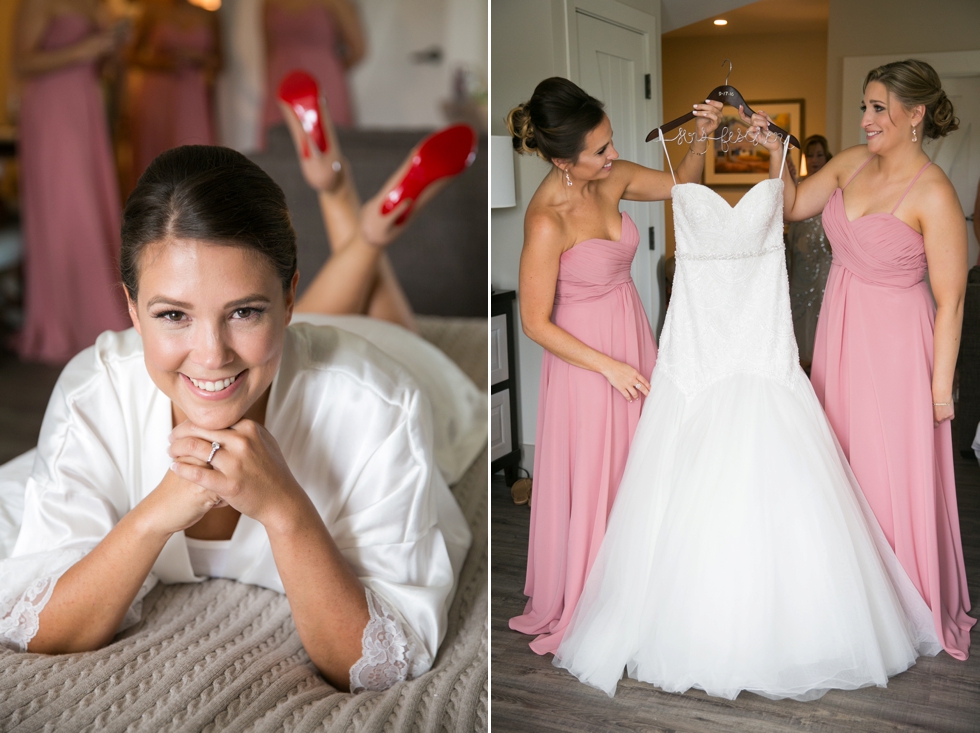 Eastern Shore Wedding - The Inn at the Chesapeake Bay Beach Club Bridal Prep