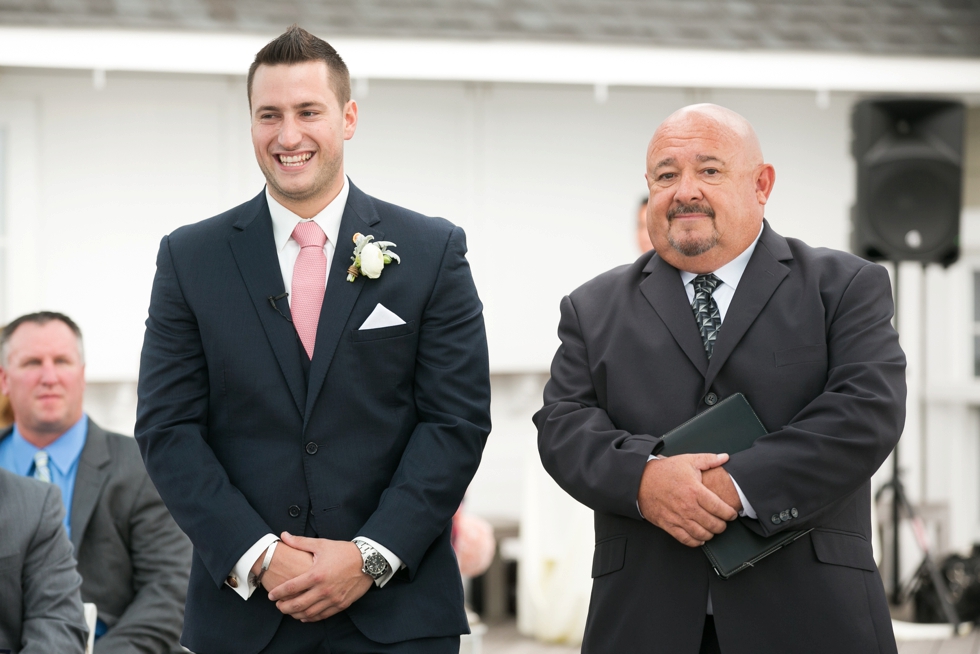 Destination Beach Wedding - Chesapeake Bay Beach Club Ceremony - Annapolis Formal & Tuxedo